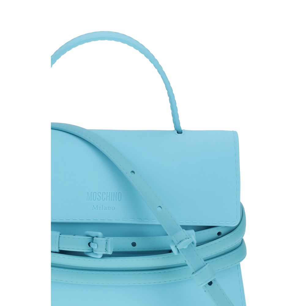 Blue Synthetic Handbag