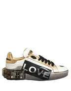 Multicolor Crystal StuddedLOVE Sneakers Shoes