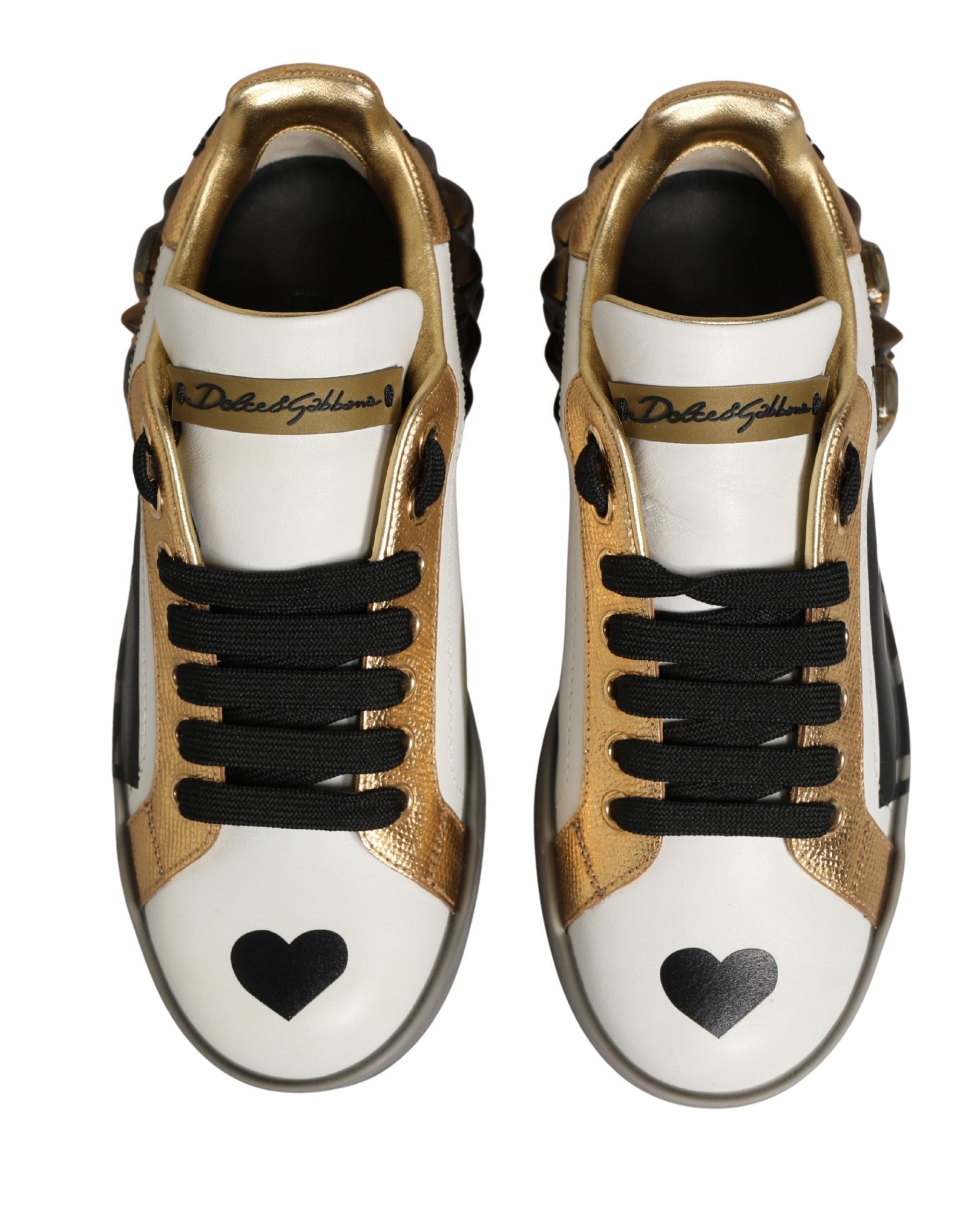 Multicolor Crystal StuddedLOVE Sneakers Shoes