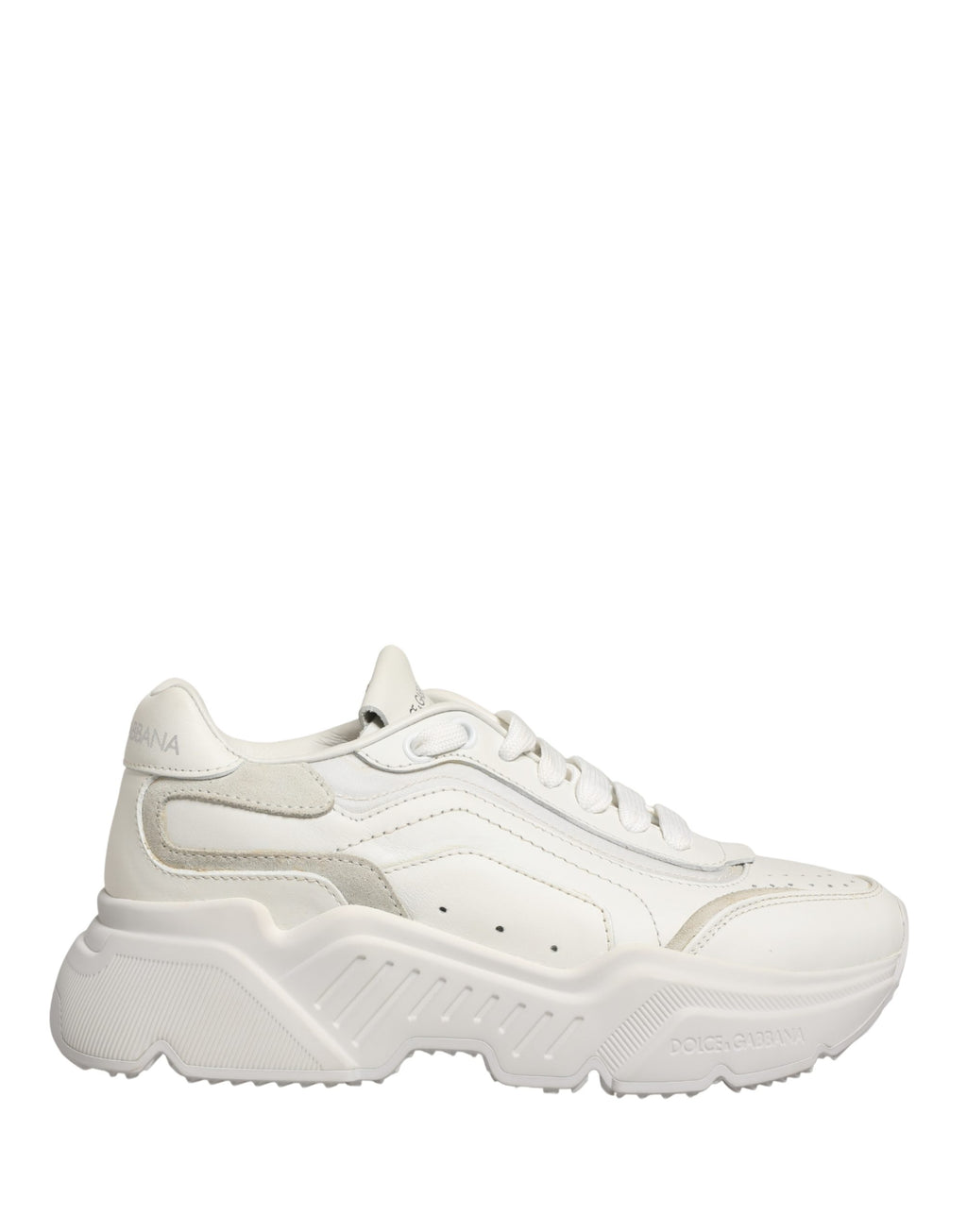 White Leather Daymaster Low Top Sneakers Shoes