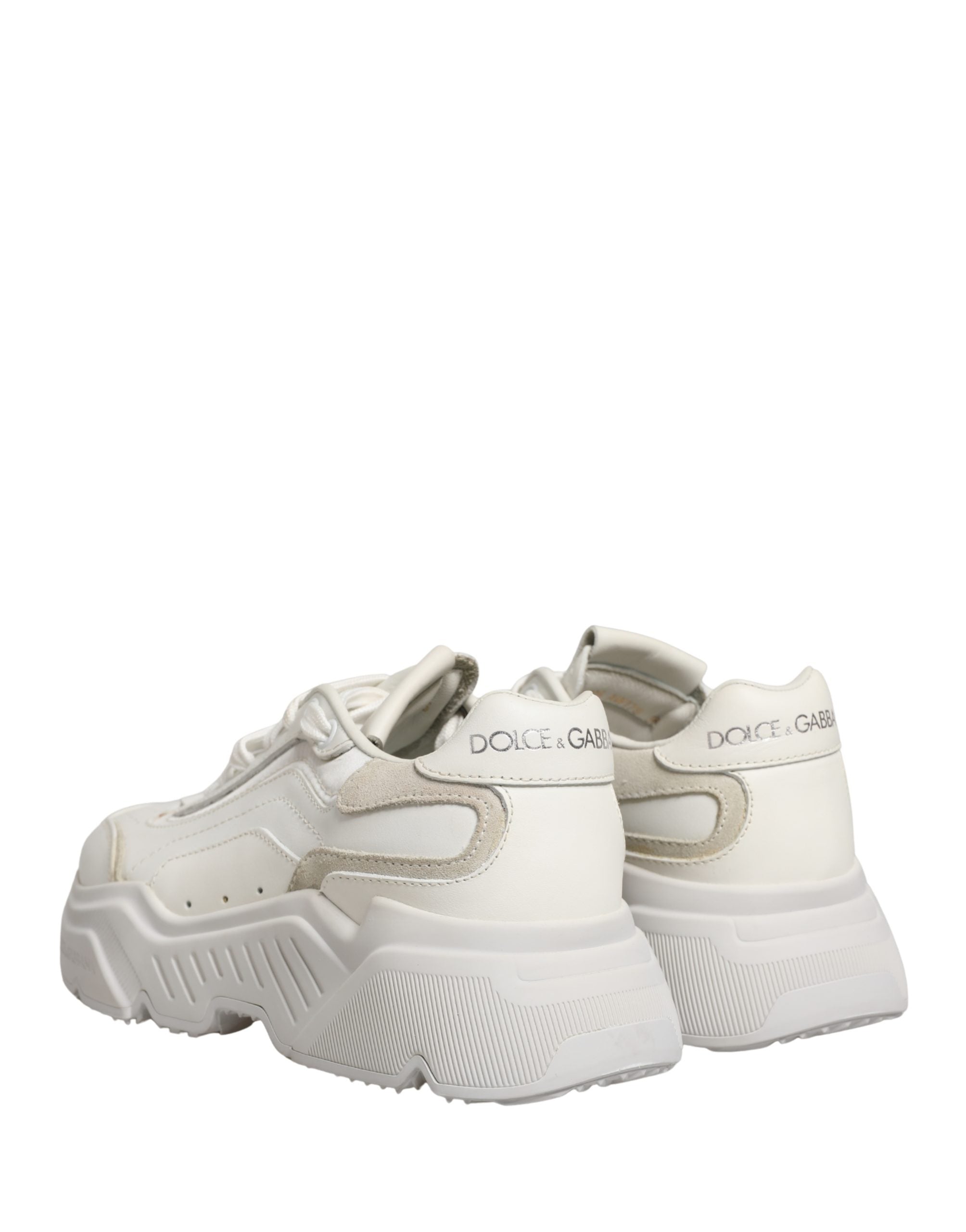 White Leather Daymaster Low Top Sneakers Shoes