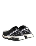 Black Crystal Logo Slip On Sorrento Sneakers Shoes