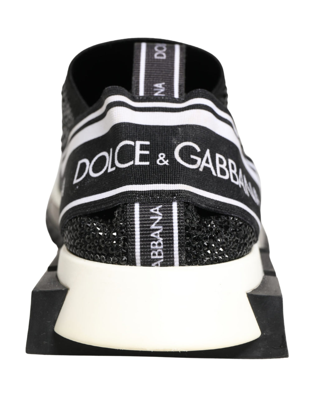 Black Crystal Logo Slip On Sorrento Sneakers Shoes