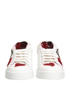White Portofino Amore Low Top Sneakers Shoes