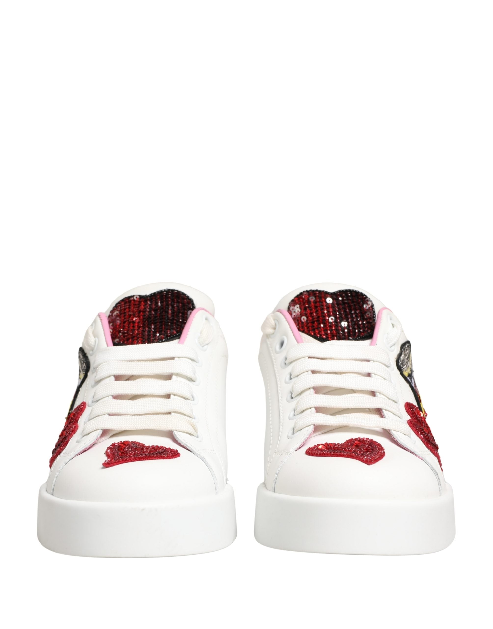 White Portofino Amore Low Top Sneakers Shoes