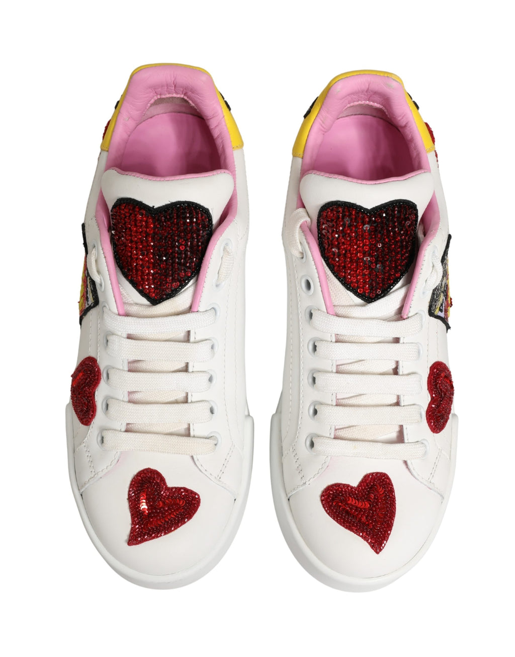 White Portofino Amore Low Top Sneakers Shoes