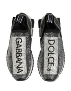 Silver Crystal Logo Slip On Sorrento Sneakers Shoes
