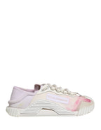 White NS1 Lace Up Low Top Sneakers Shoes