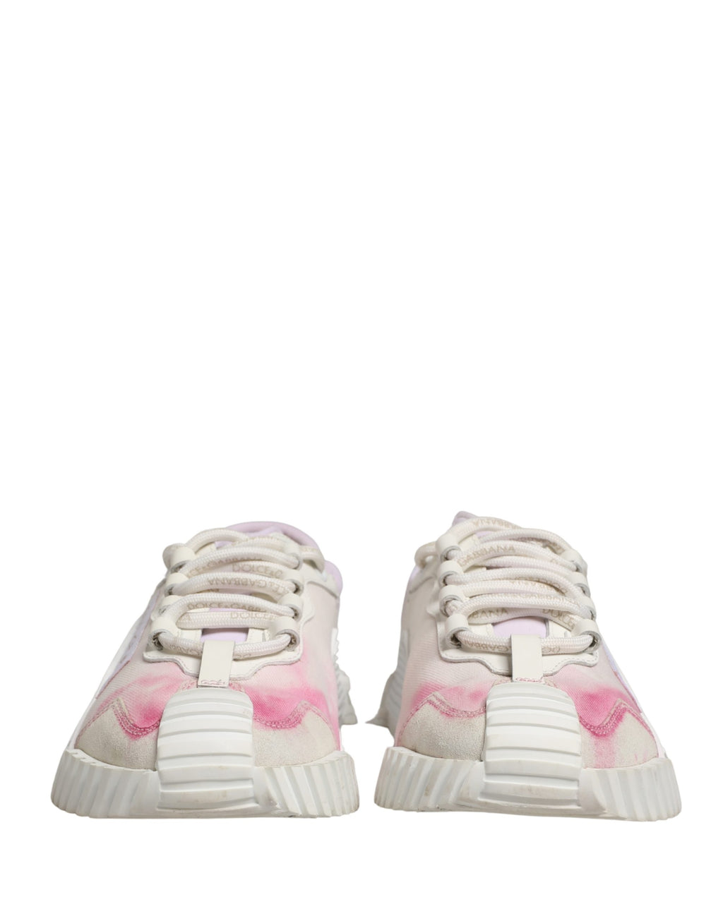 White NS1 Lace Up Low Top Sneakers Shoes