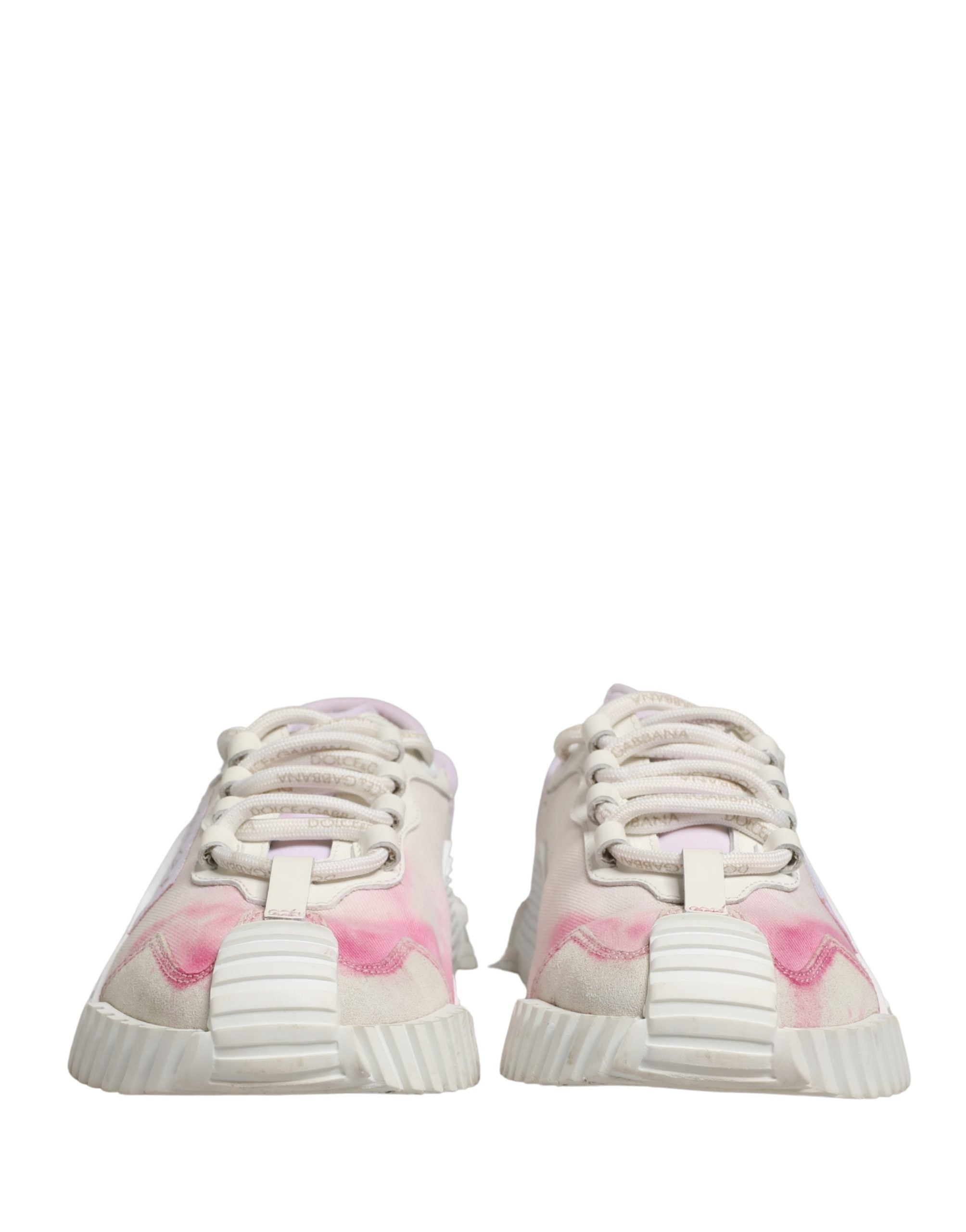 White NS1 Lace Up Low Top Sneakers Shoes