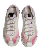 White NS1 Lace Up Low Top Sneakers Shoes