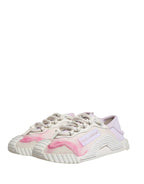 White NS1 Lace Up Low Top Sneakers Shoes