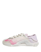 White NS1 Lace Up Low Top Sneakers Shoes