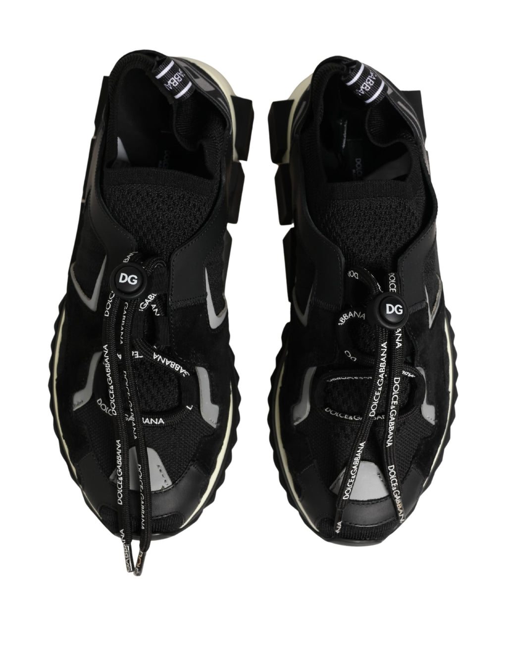 Black Mesh Sorrento Trekking Sneakers Shoes