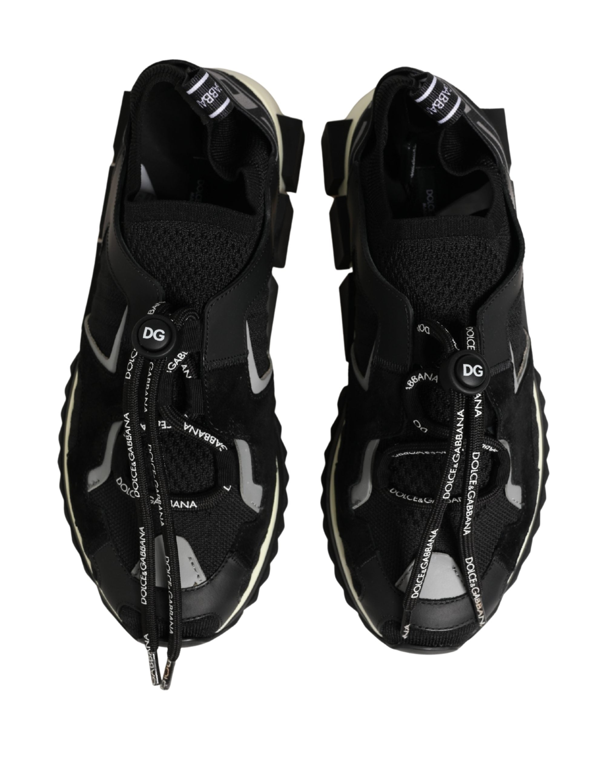 Black Mesh Sorrento Trekking Sneakers Shoes