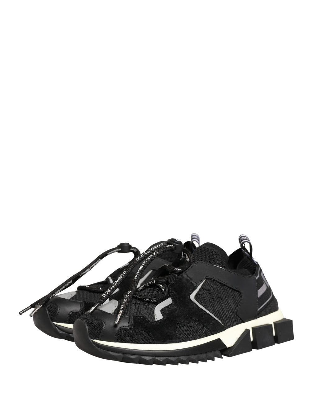 Black Mesh Sorrento Trekking Sneakers Shoes