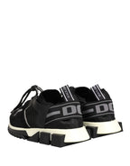 Black Mesh Sorrento Trekking Sneakers Shoes
