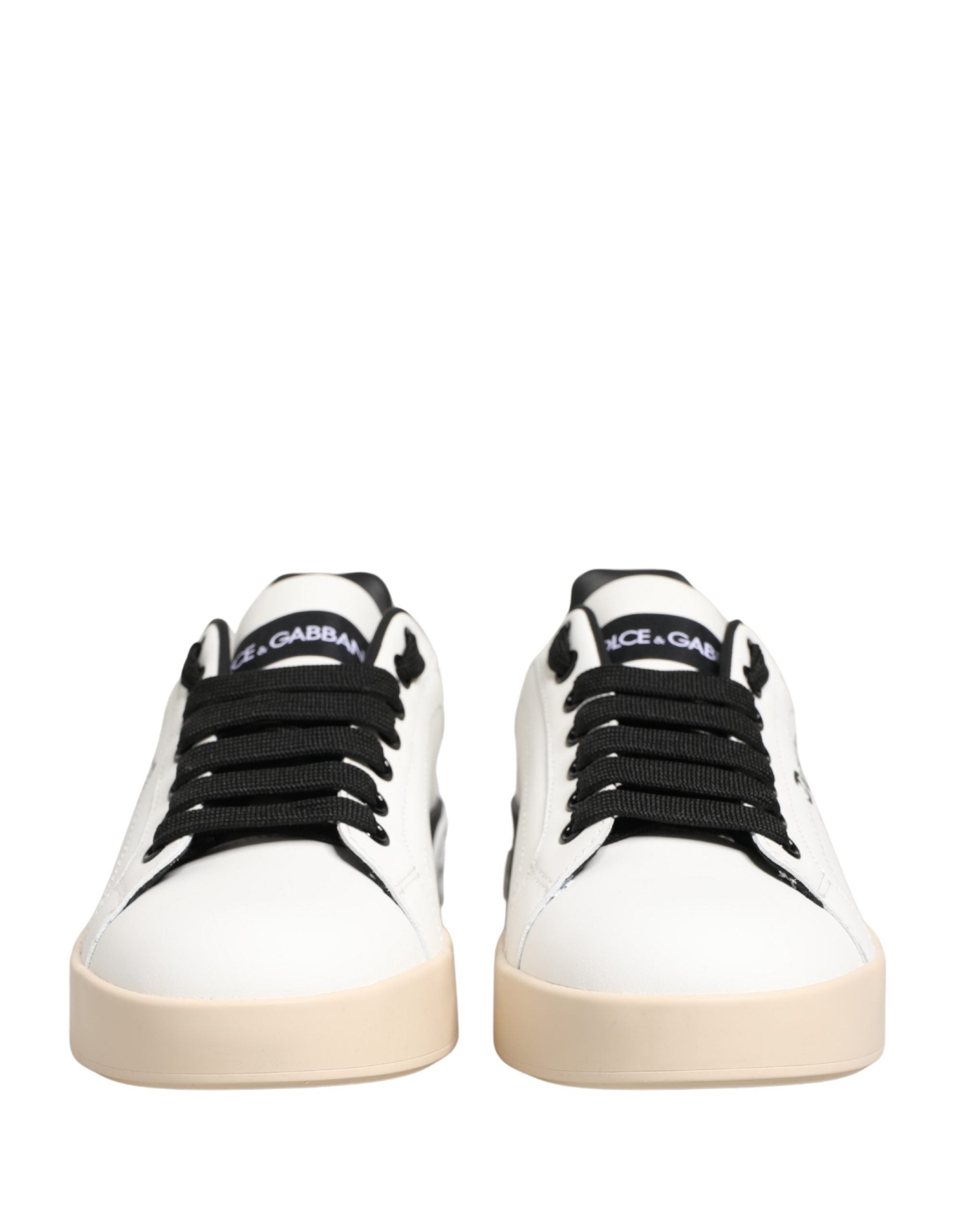 White Low Top Portofino Leather Sneakers Shoes