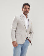 Beige Linen Blazer
