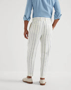 Bicolor Linen Two-Piece Suit