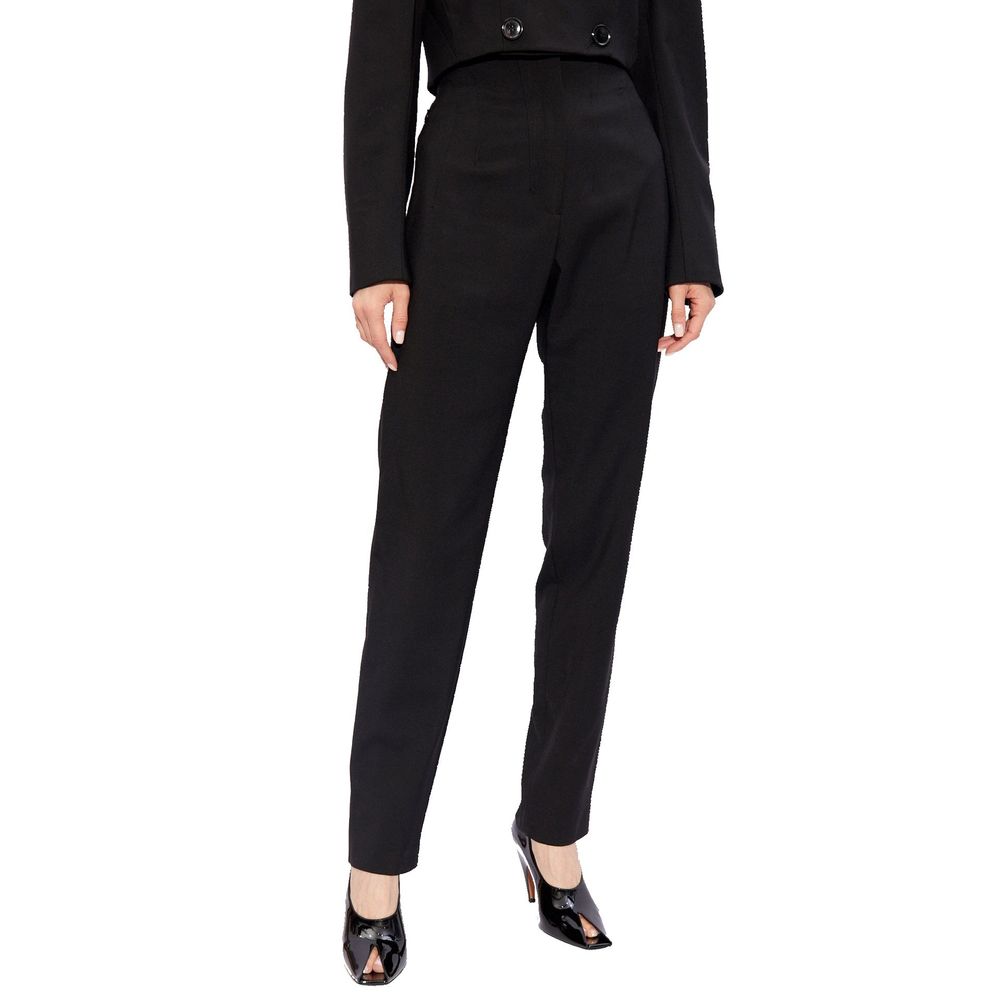 Black Elastane Dress Pants
