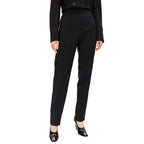 Black Elastane Dress Pants