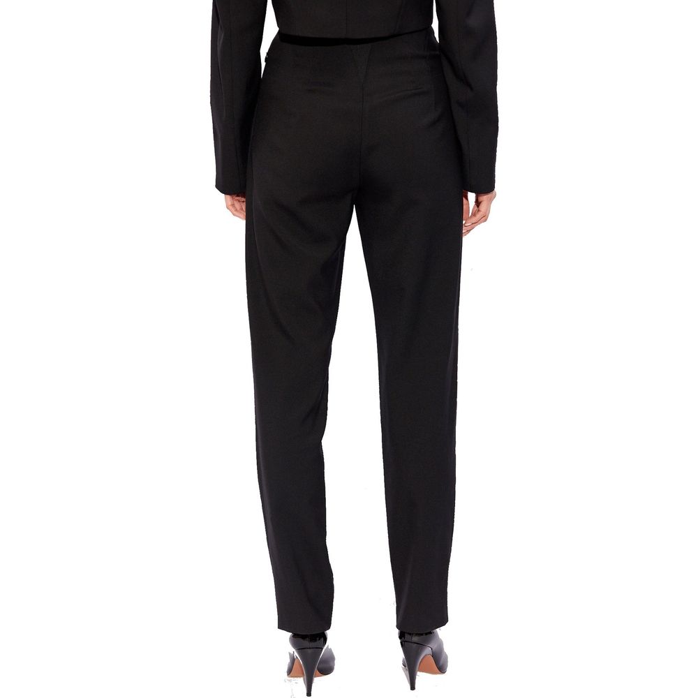 Black Elastane Dress Pants