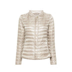 Beige Polyamide Full-Length Jacket