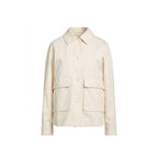 White Cotton Full-Length Jacket