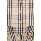 Beige Cotton Casual Dress