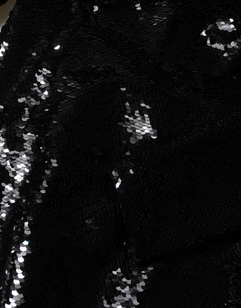 Black Bodycon Mermaid Sequinned Gown Dress