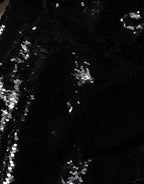 Black Bodycon Mermaid Sequinned Gown Dress