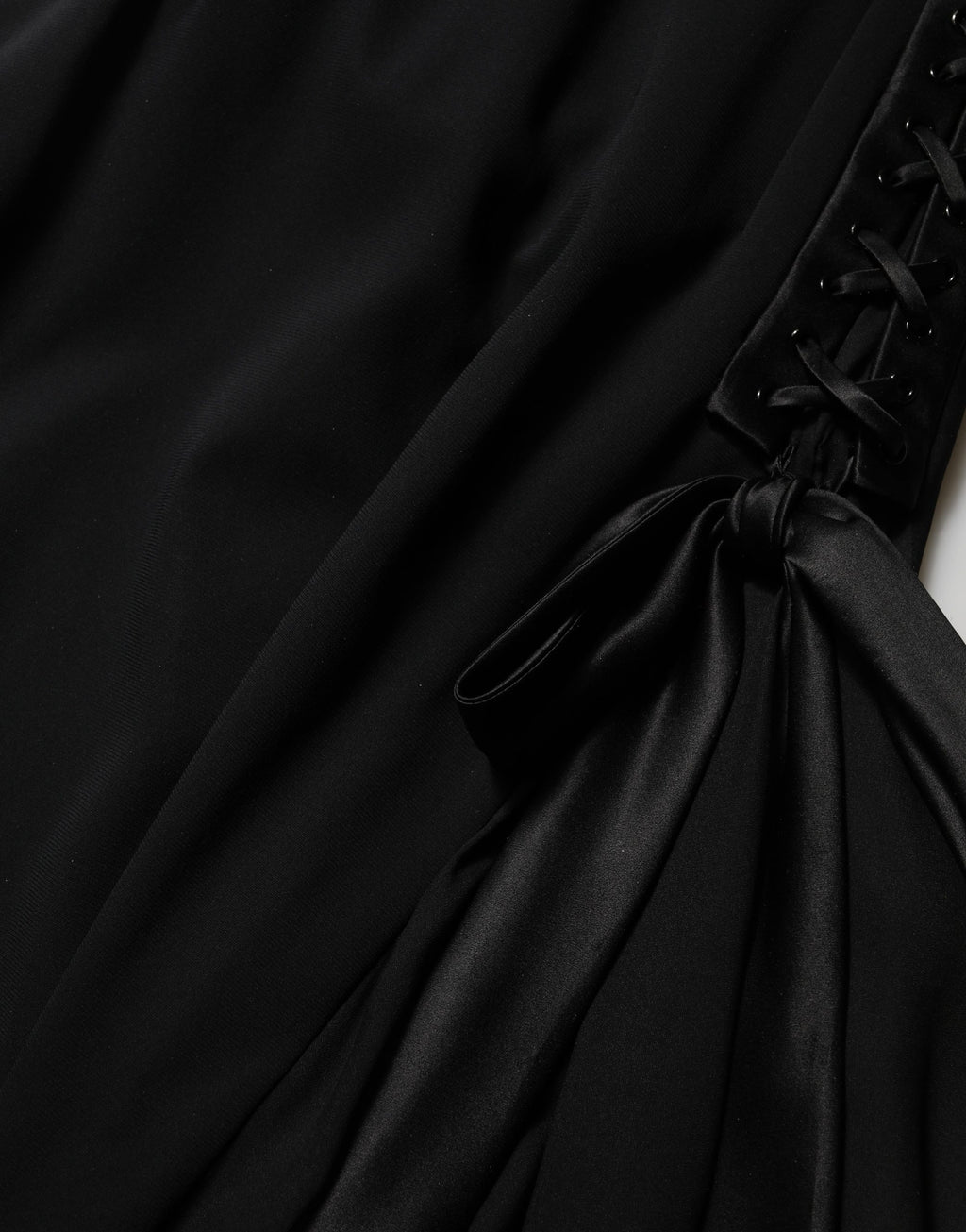 Black One Shoulder Neckline Long Gown Dress