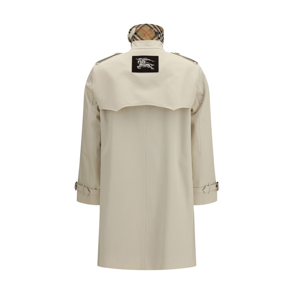 Beige Cotton Trench Coat