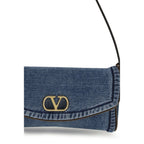 Blue Cotton Shoulder Bag