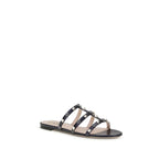 Blue Goatskin Flat Sandals