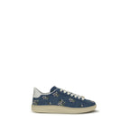 Blue Calf Leather Bos Taurus Low Top Sneakers