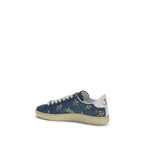 Blue Calf Leather Bos Taurus Low Top Sneakers