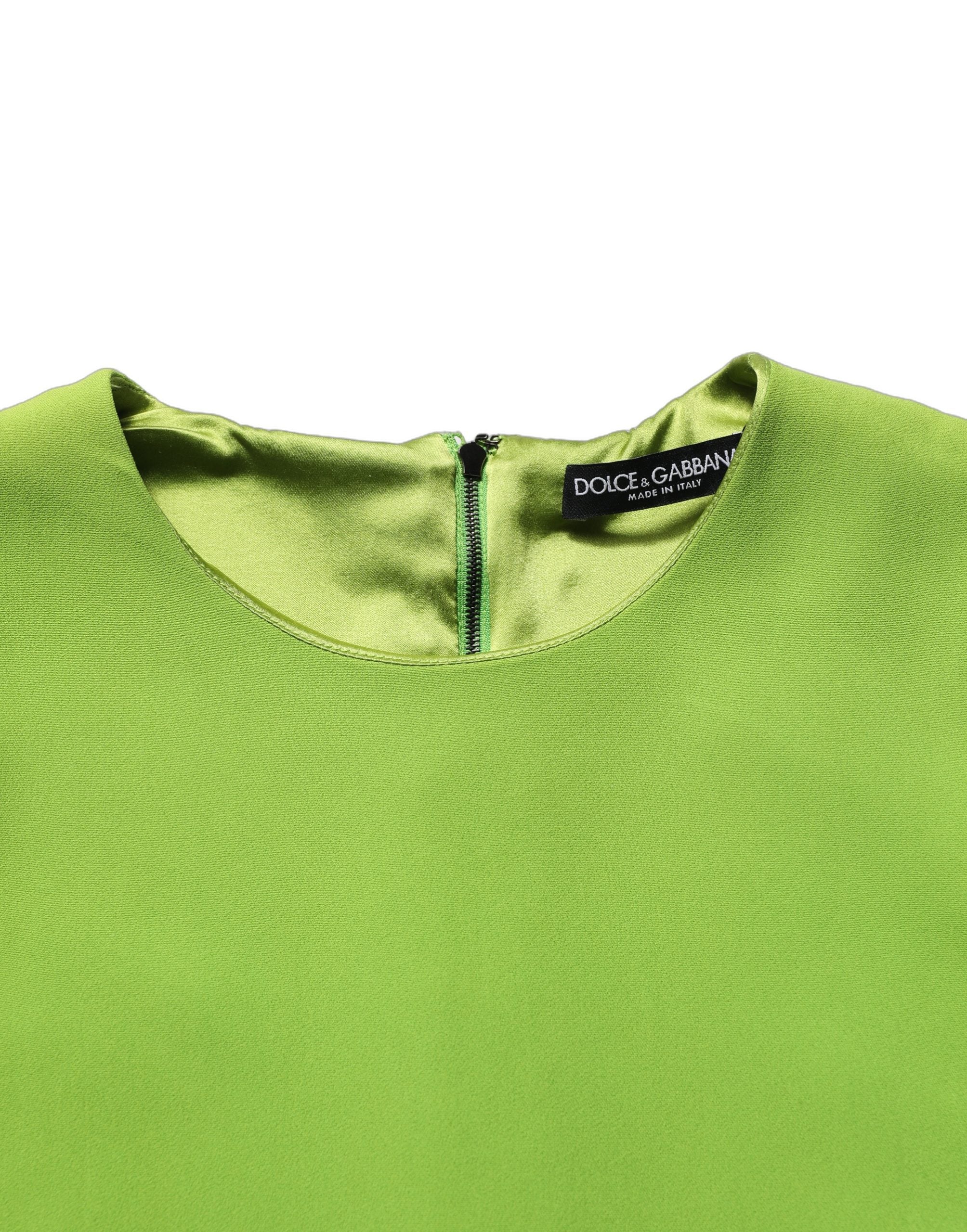 Green Viscose Sleeveless A-line Mini Dress