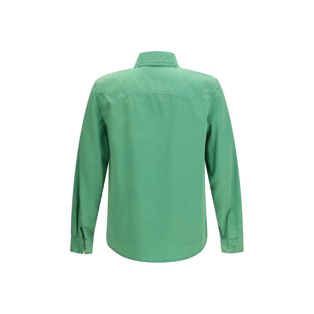 Bicolor Cotton Shortsleeve Shirt