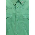 Bicolor Cotton Shortsleeve Shirt