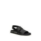 Black Calf Leather Bos Taurus Sandals