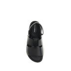 Black Calf Leather Bos Taurus Sandals