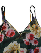 Multicolor Floral Print Sleeveless Mini Dress