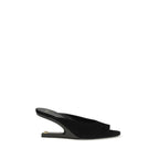 Black Calf Leather Bos Taurus Mules
