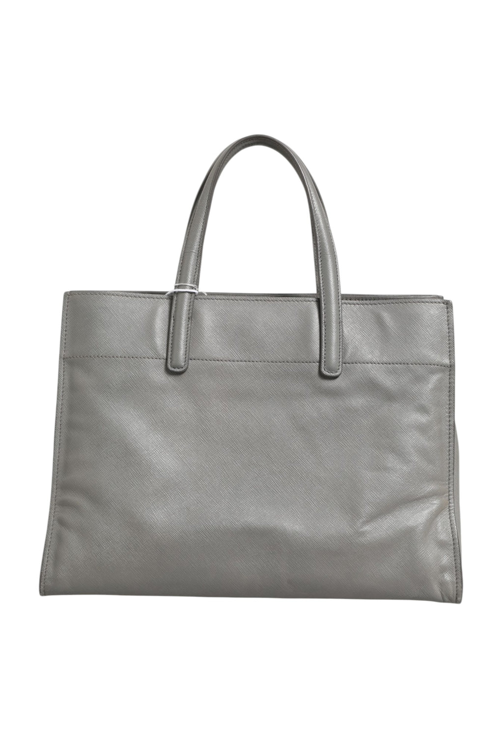 Gray Saffiano Leather Tote