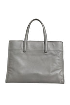 Gray Saffiano Leather Tote
