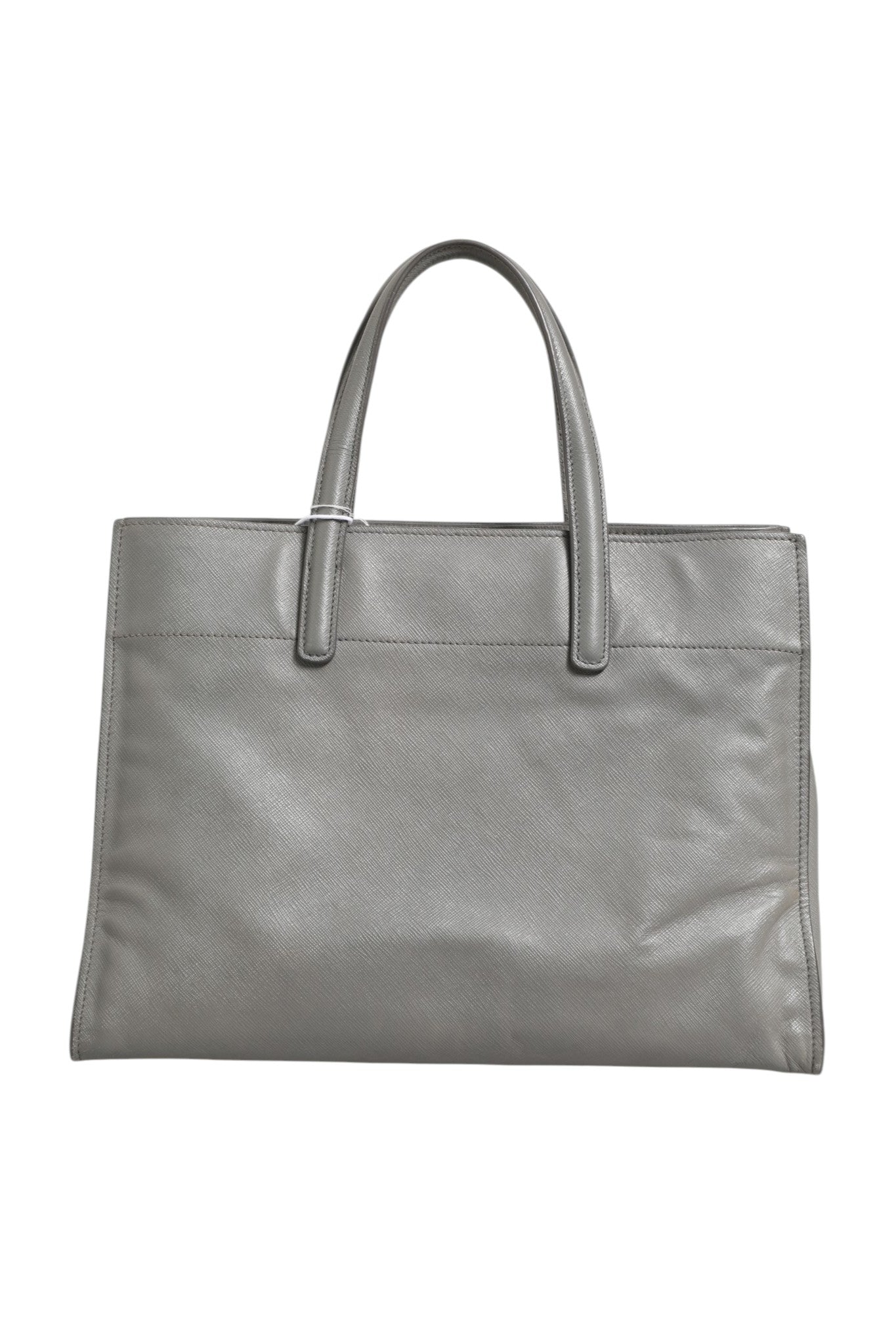 Gray Saffiano Leather Tote