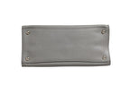 Gray Saffiano Leather Tote