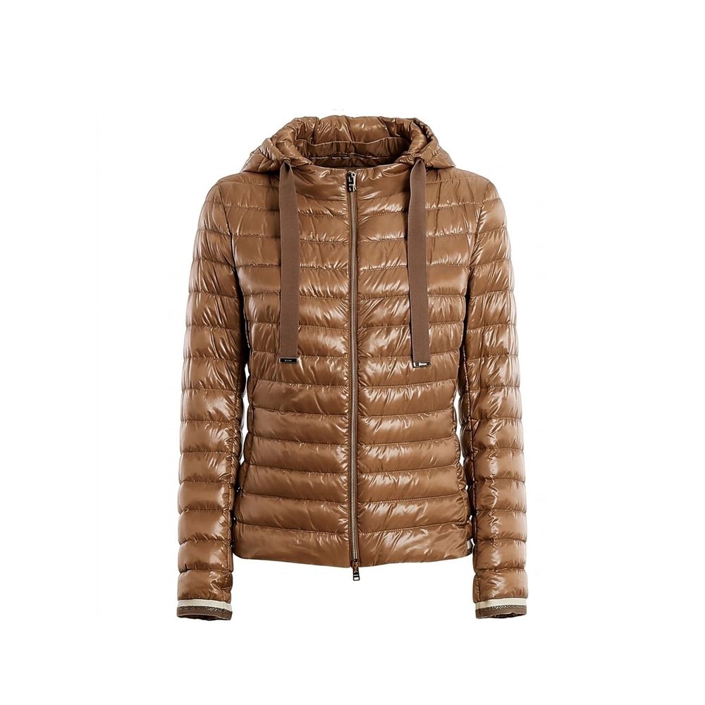 Brown Polyamide Shell Jacket